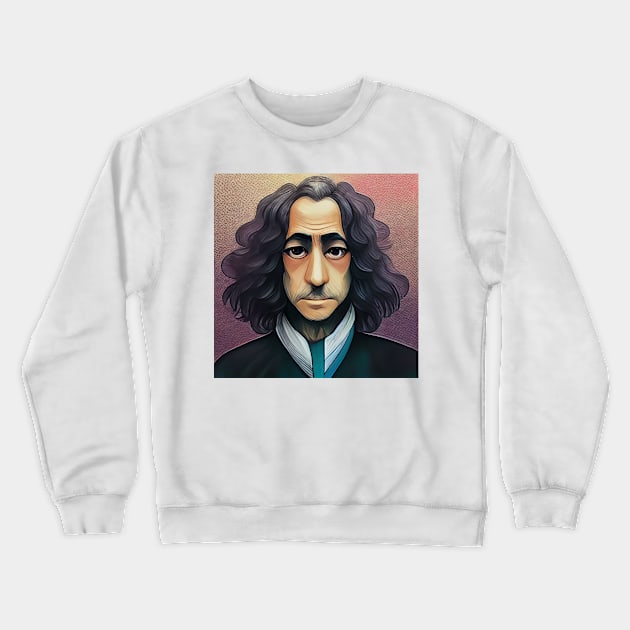 Baruch Spinoza portrait | Anime style Crewneck Sweatshirt by Classical